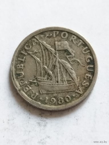 Португалия 2,5 эскудо 1980
