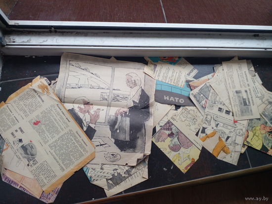 Вырезки из журнала "Крокодил" 1970-х годов.  ЦЕНА ЗА ВСЕ
