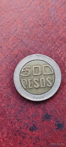 Колумбия 500 песос 2004
