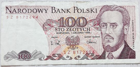Польша 100 злотых 1988