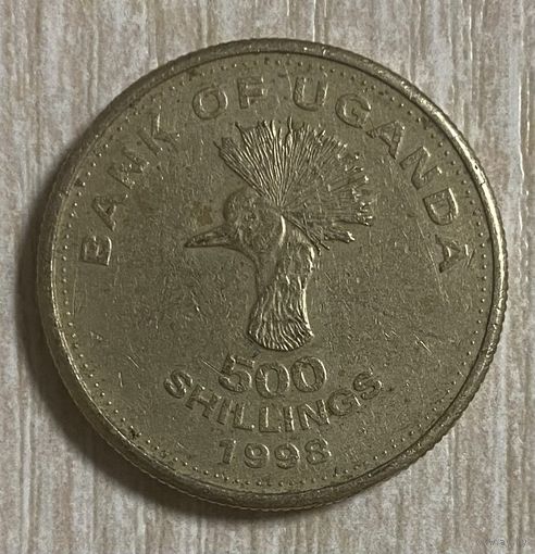Монета. Уганда. 500 шиллингов 1988 год. С рубля без МЦ.