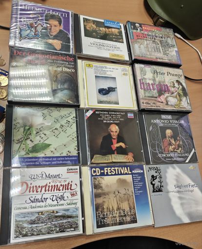Лот винтажных, импортных CD дисков. 15шт
