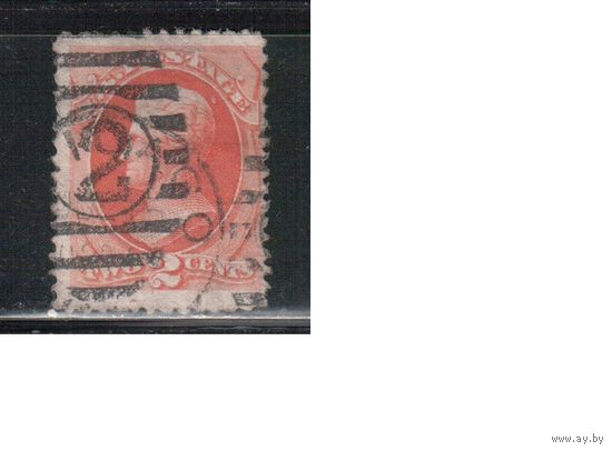 США-1870, (Мих.37), гаш.  , Стандарт, Президенты, Джексон(1)