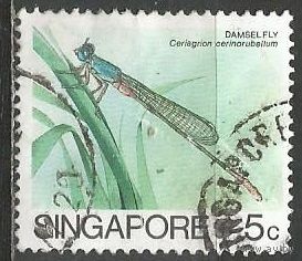 Сингапур. Стрекоза. 1985г. Mi#483.