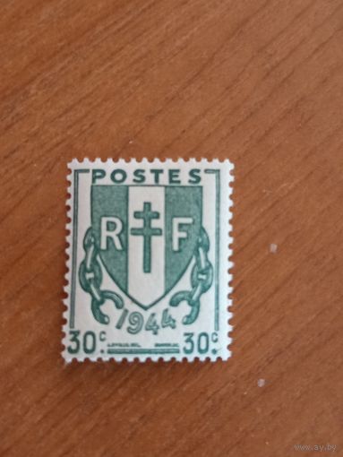 1944 Франция герб чистая клей MNH ** (2-3)
