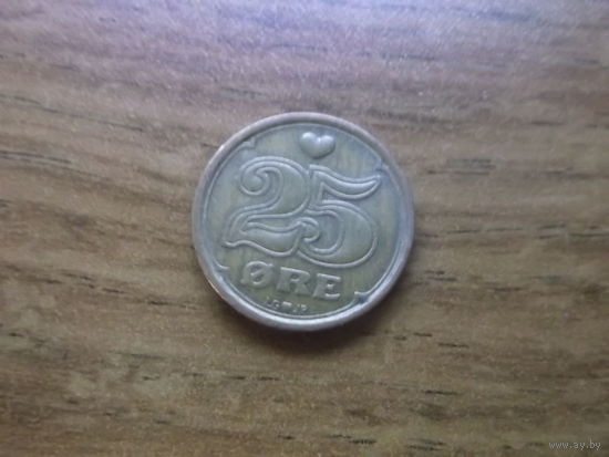 Дания 25 эре 1990