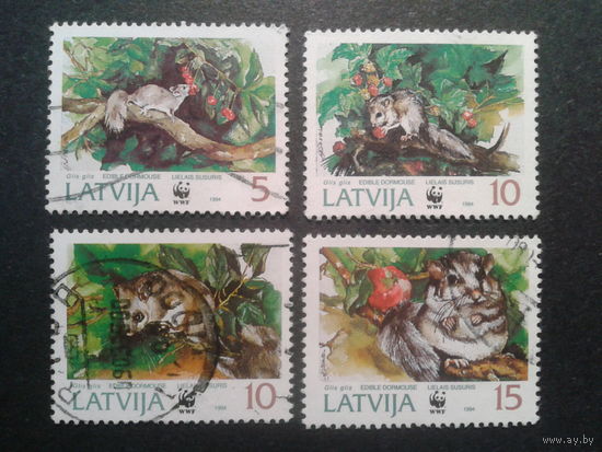 Латвия, 1994. Соня, WWF, полная серия. Mi-4,0 евро гаш.