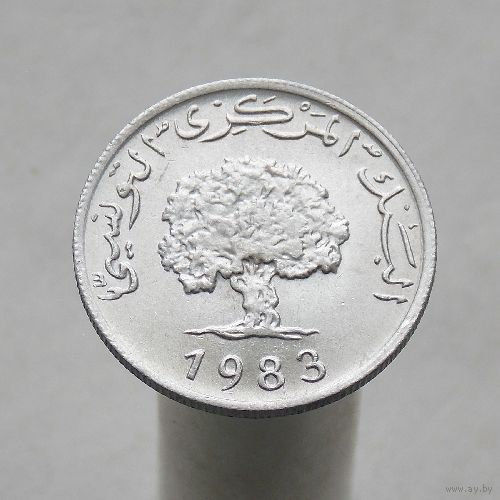 Тунис 5 миллим 1983