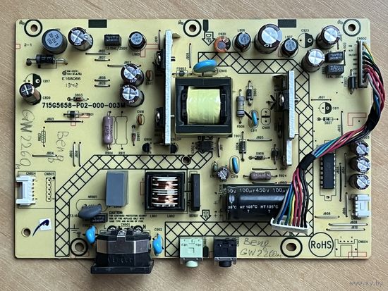 Блок питания 715G5658-P03-000-003M для монитора Benq GL2260-T