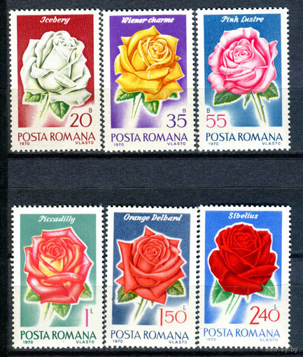 Румыния - 1970г. - Розы - полная серия, MNH [Mi 2868-2873] - 6 марок