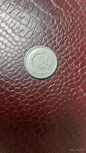 Монета 50 грошей 1991г. Польша. Отличная!