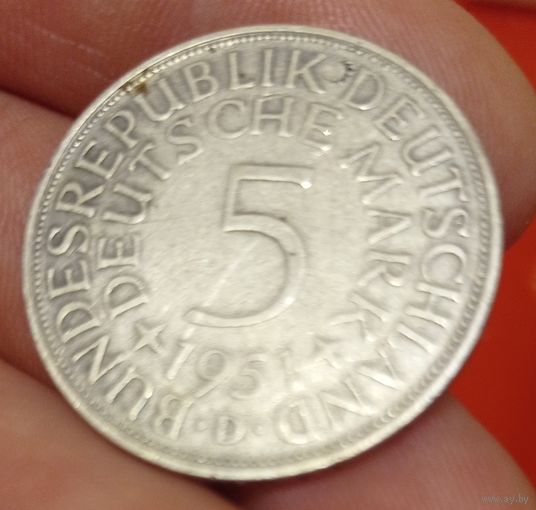 5 марок 1951г