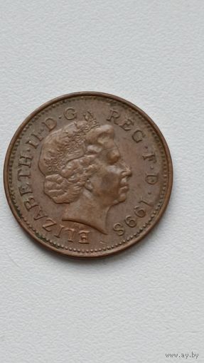 Великобритания.  1 пенни 1998 года.