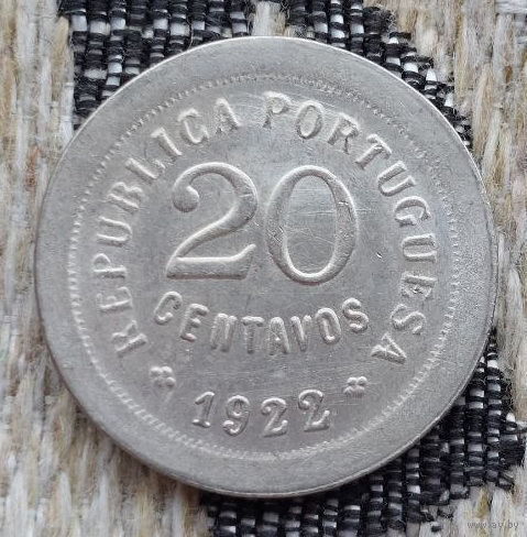 Старая Португалия 20 сентаво 1922 года. Предложи свою цену или обмен!