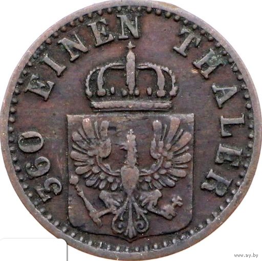 РАСПРОДАЖА!!! - ГЕРМАНИЯ ПРУССИЯ 1 пфенниг 1866 год
