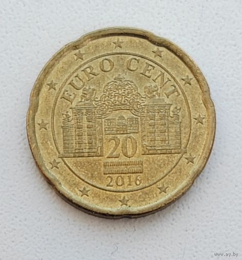 Австрия 20 евроцентов, 2016_ KM# 3140