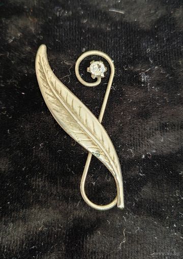 Брошь СССР веточка