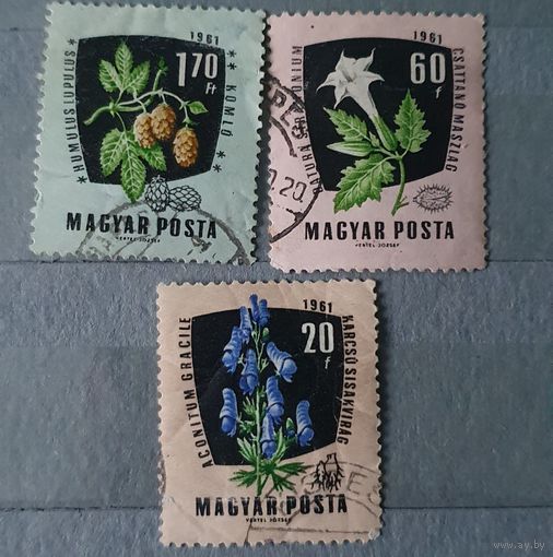 Венгрия цветы 3шт