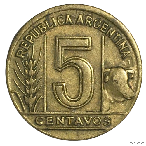 Аргентина 5 сентаво, 1949