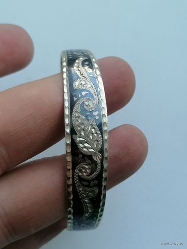 Браслет кубачи серебро 875 лот 2, 15 грамм