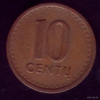 10 центов 1991 год Литва