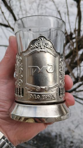 ПОДСТАКАННИК  РЖД МЕЛЬХИОР  КОЛЬЧУГИНО ОРИГИНАЛ СТАКАН В ПОДАРОК ТИП 2 .  Распродажа Коллекции !!! . Экспресс  Аукцион  с рубля без МПЦ и прочего 3 ДНЯ  .Много лотов в продаже .