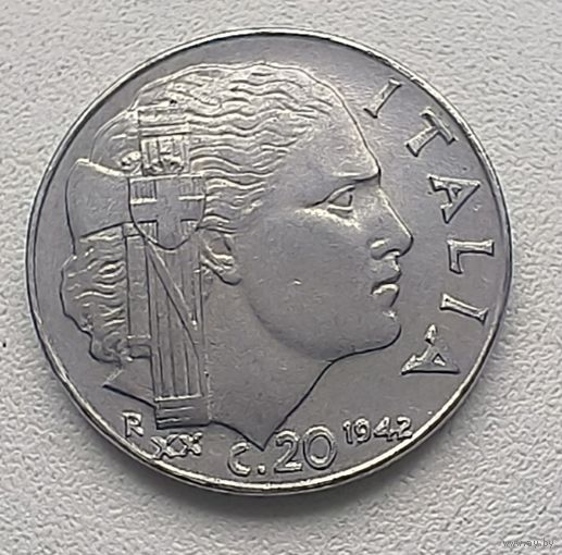 Италия 20 чентезимо, 1942 Магнетик  7-13-14