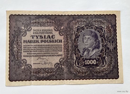 1000 марок польских 1919