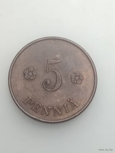 Финляндия 5 пенни 1918 года .
