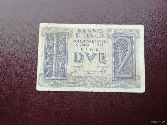 Италия 2 лир  1939