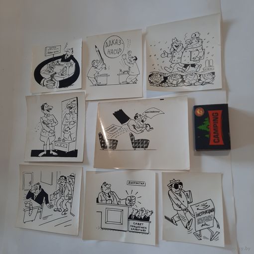 Малюнкі Міколы Гіргеля (БЕЛТА) для раённых газэт часоў Перабудовы (1985-1990).