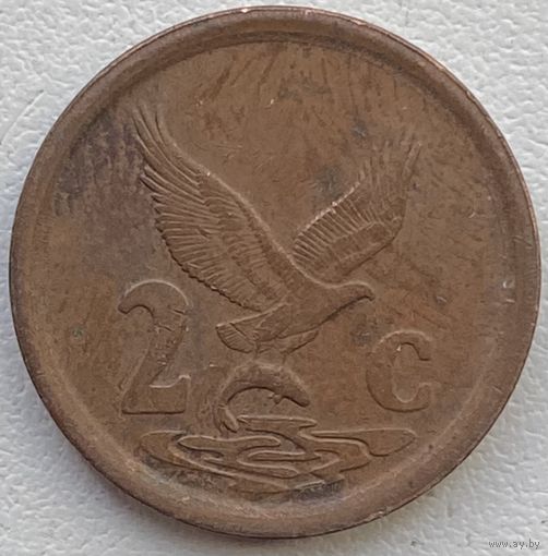 ЮАР 2 цента 1992 г.