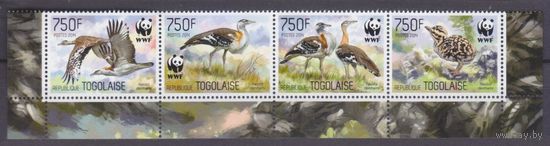 2014 Того 5863-5866 полоска+Tab WWF / Птицы 12,00 евро
