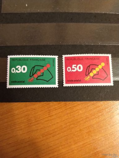 1972 Франция чистая полная серия клей MNH** 1-11