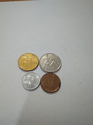 Монеты Словакии.