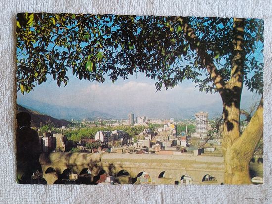 Чили, Сантьяго. панорамный вид с холма Санта-Люсия