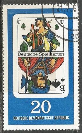 ГДР. Игральные карты. 1967г. Mi#1300.
