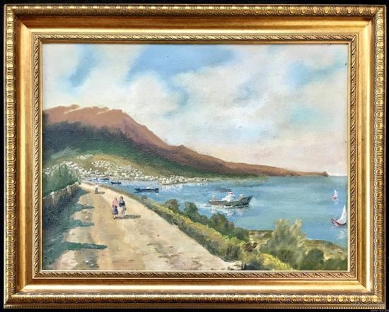 Булычев Ю.А. "Крым",1972г.К/М. 64х48 см