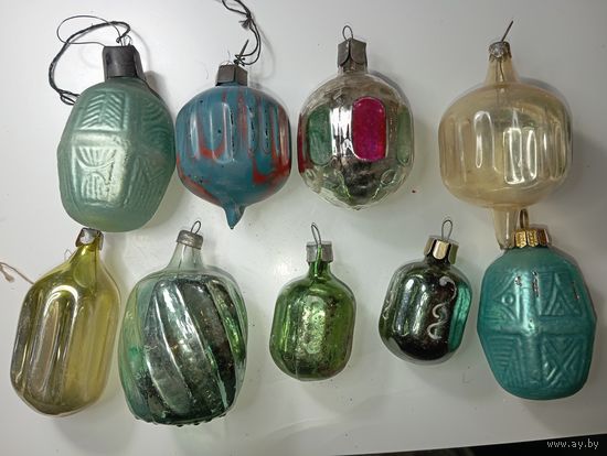 Ёлочные игрушки - Фонарики , СССР .