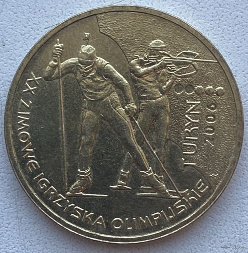 Польша 2 злотых 2006 г. XX зимние Олимпийские игры, Турин 2006