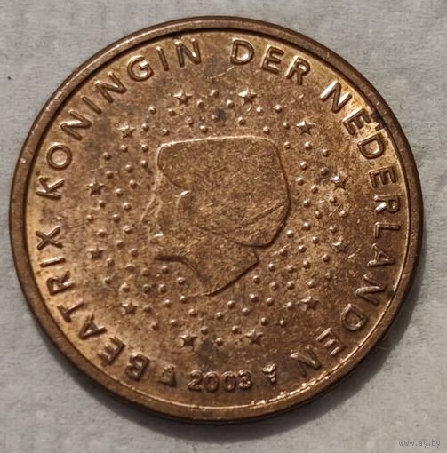 Нидерланды 2 евроцента, 2003 (14-15-20)