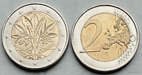 Франция, 2 евро 2024 года