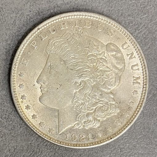 Монета 1 доллар 1921 год. США. Доллар Моргана.