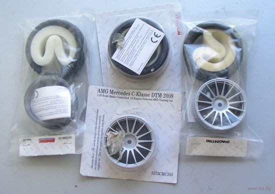 AMG Mercedes C-Class DTM 2008 deagostini Колесо 3 шт.