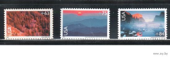 США-2006 (Мих.4042-4044) , гаш.,  Стандарт, Ландшафты(полная серия)(2)