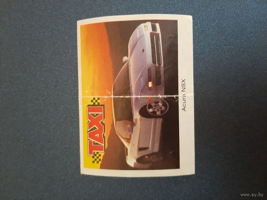 РЕДКИЙ ВКЛАДЫШ TAXI -2. Оригинал. Состояние отличное. В коллекцию. Доставка бесплатно.