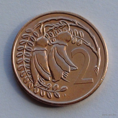 Новая Зеландия 2 цента. 1982 г.