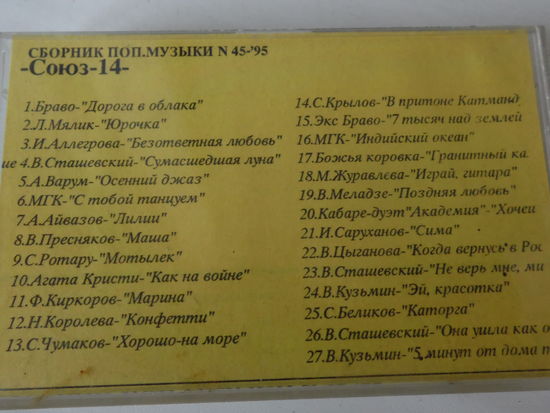 Аудиокассета "Союз-14"