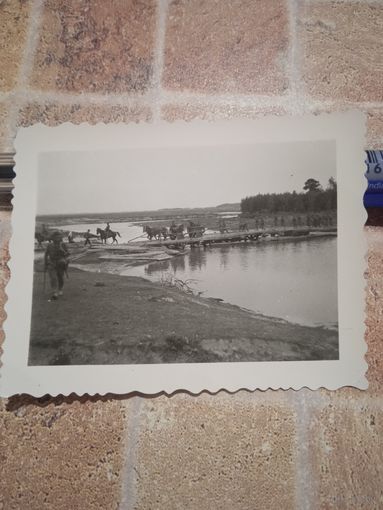 Фото немцы .переправа . Маленький формат