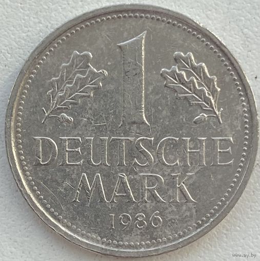 Германия 1 марка 1986 г. F